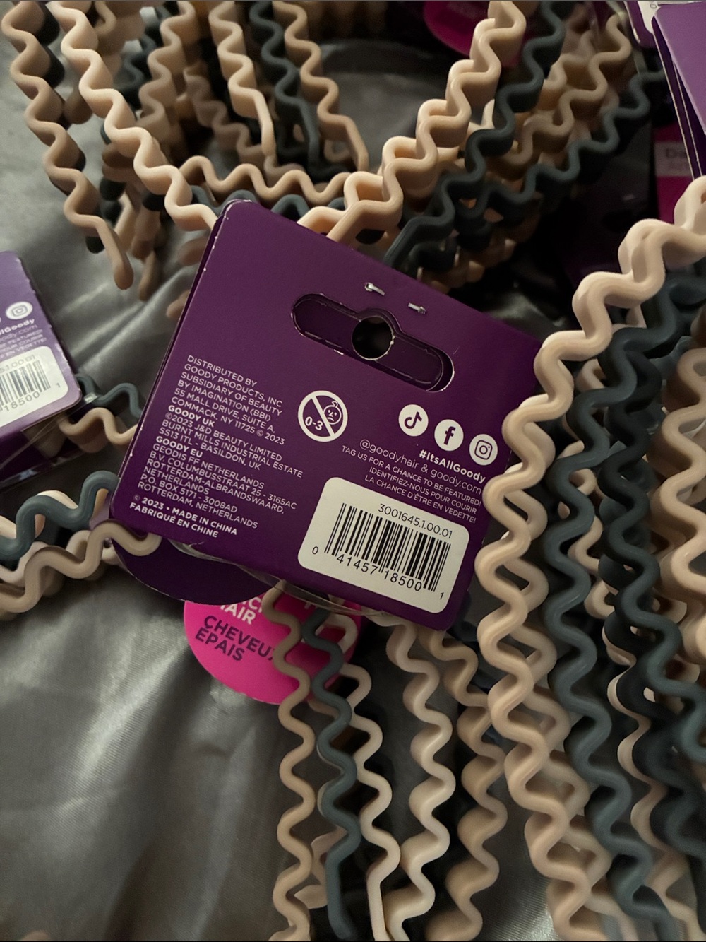 Stretch Zigzag Headbands - Neutral Mix 30 total (15 sets) - Picture 2 of 2